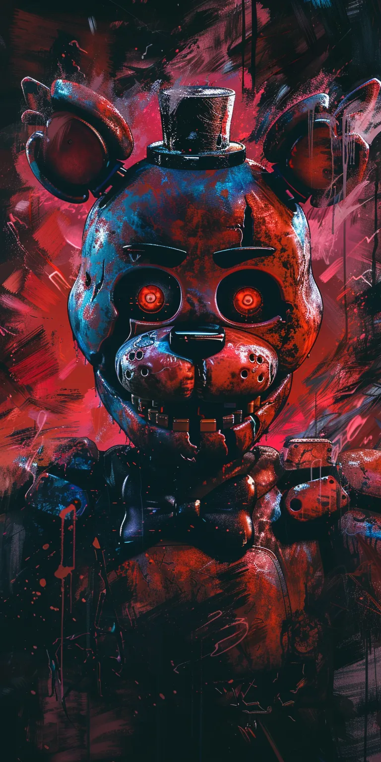 fnaf wallpaper 4k, style, 4K  1:2