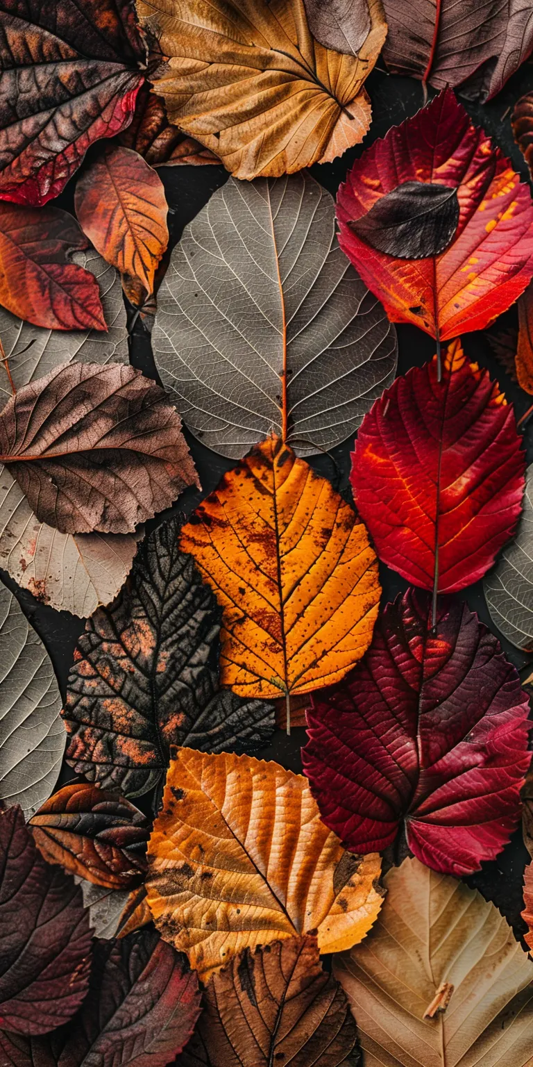 fall wallpaper iphone collage, style, 4K  1:2