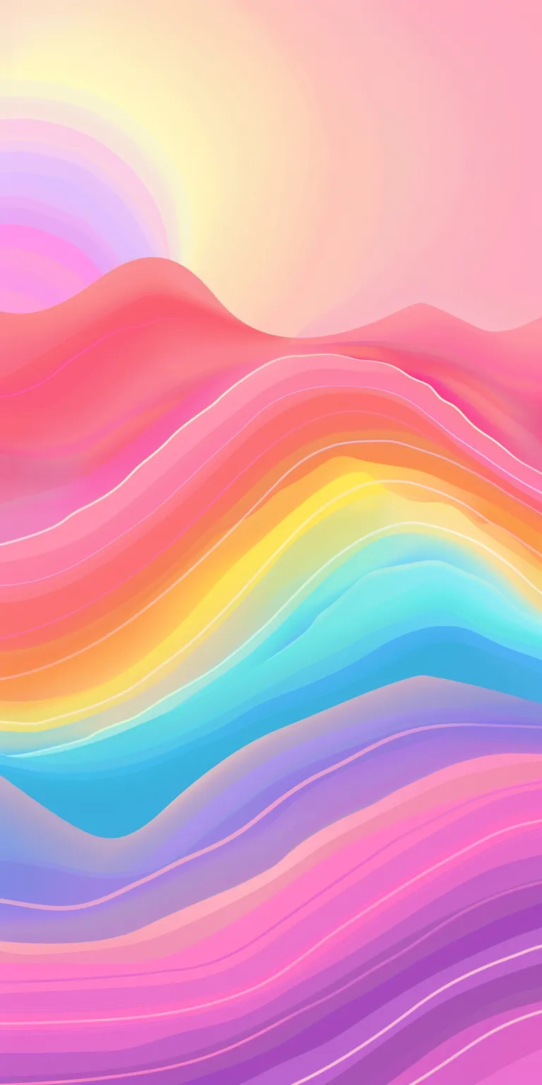 rainbow background pastel, wallpaper style, 4K  1:2