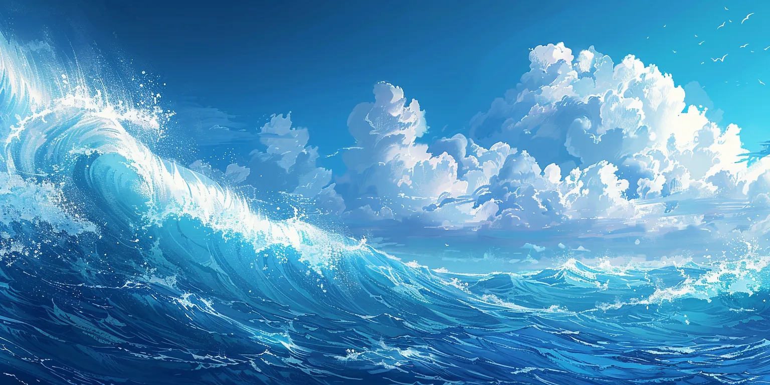 ocean background ocean, sea, wave, 3840x1080, 2560x1440