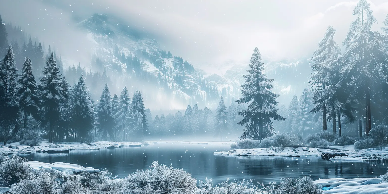 winter wallpaper, wallpaper style, 4K  2:1