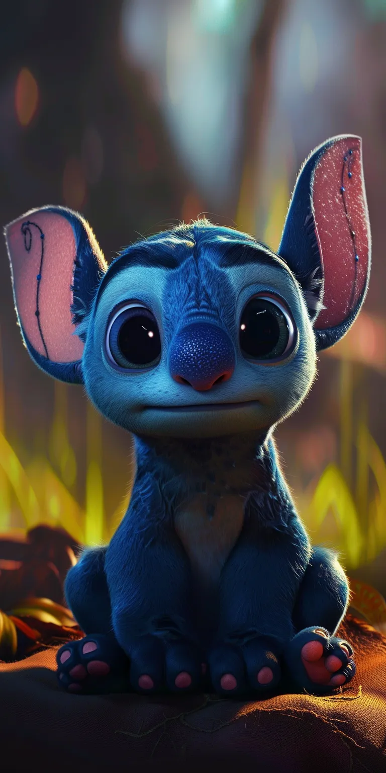 cute stitch wallpapers, wallpaper style, 4K  1:2