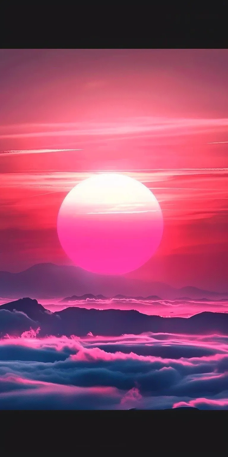 sunset background iphone, wallpaper style, 4K  1:2