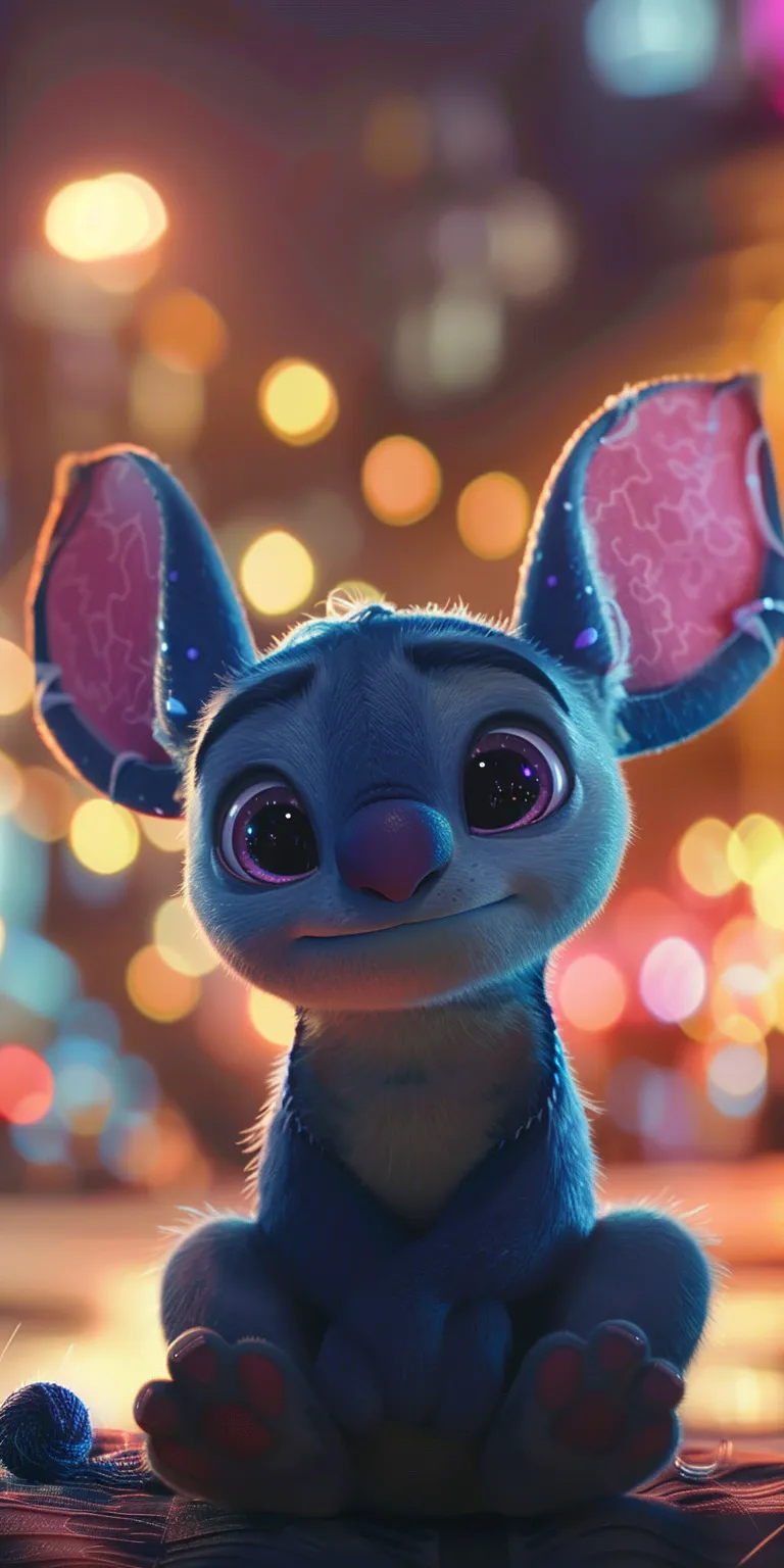cute stitch wallpapers for phones, wallpaper style, 4K  1:2