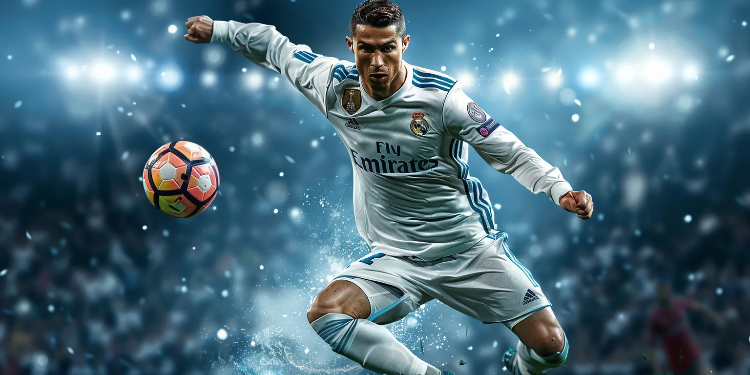 soccer wallpaper ronaldo, style, 4K  2:1