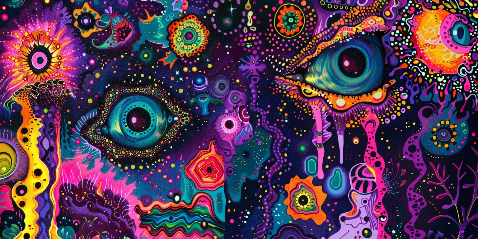 trippy wallpaper psychedelic, eye, galaxy, universe