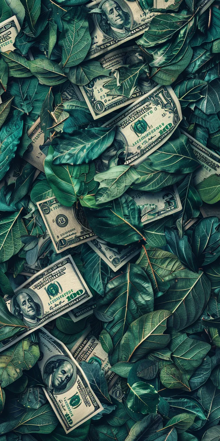 money wallpaper, wallpaper style, 4K  1:2