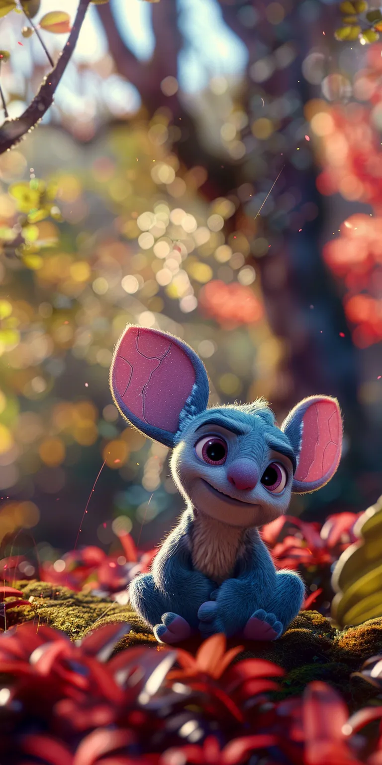 stitch wallpaper cute, style, 4K  1:2