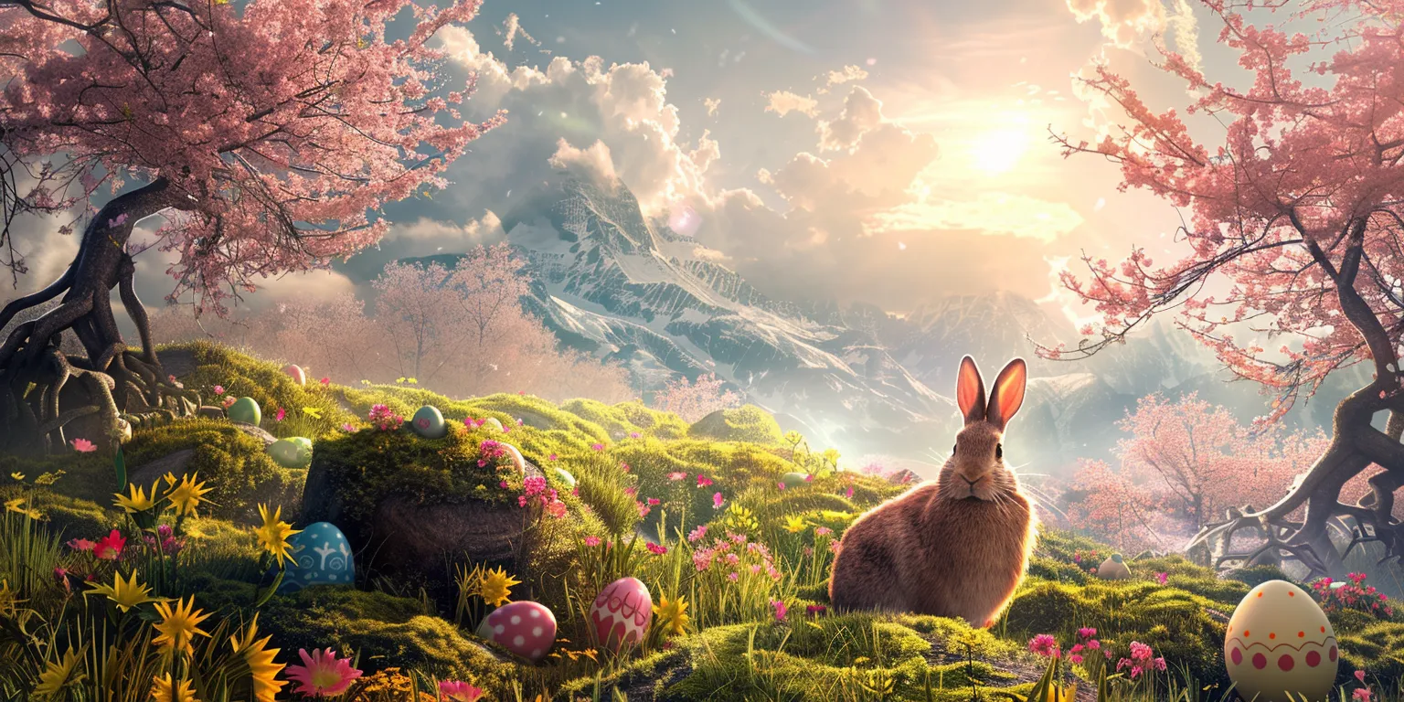 easter wallpaper 3840x1080, bunny, rabbit, 2560x1440, 3440x1440