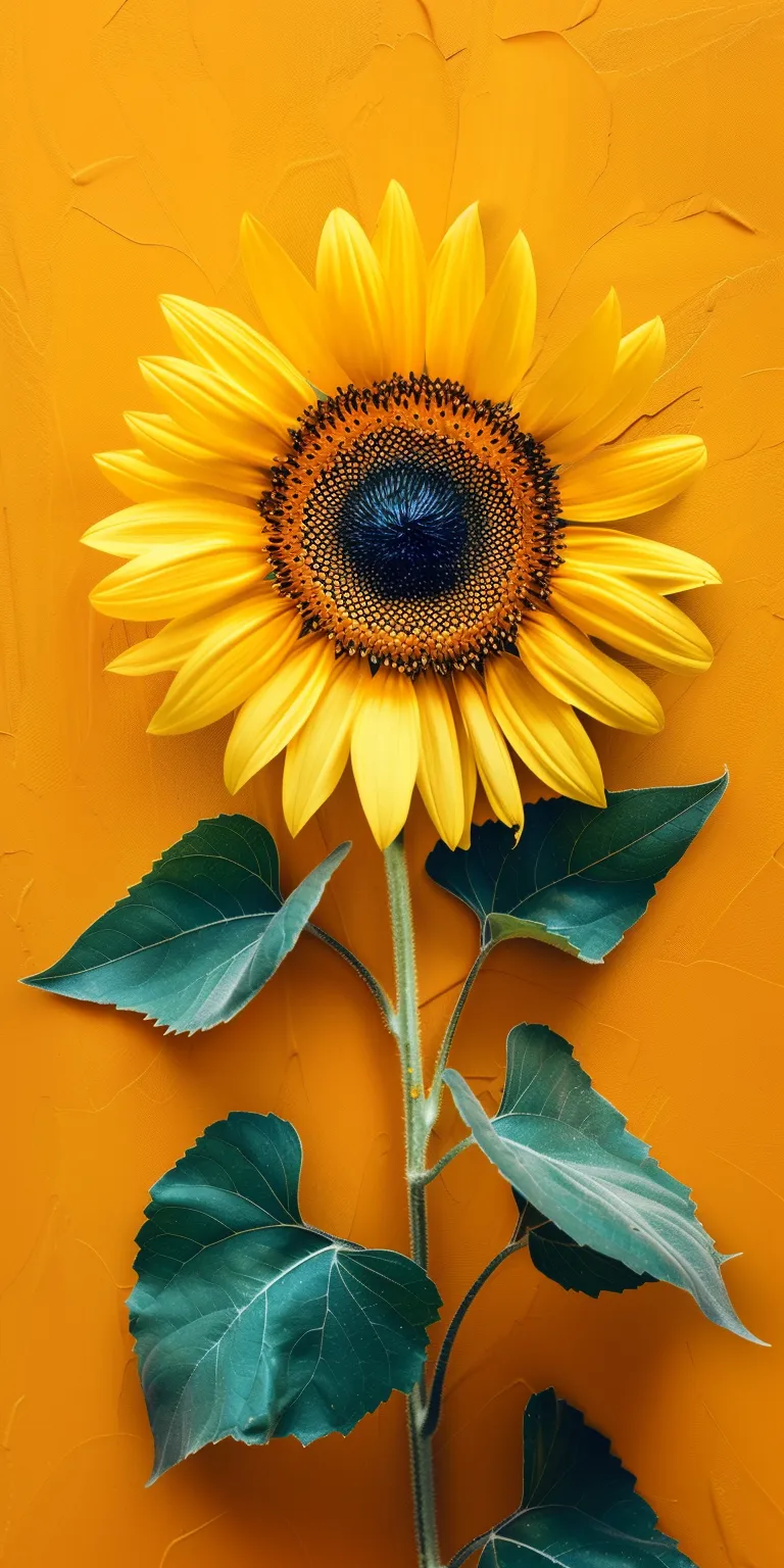 sunflower wallpaper sunflower, solar, wall, yellow, gogh