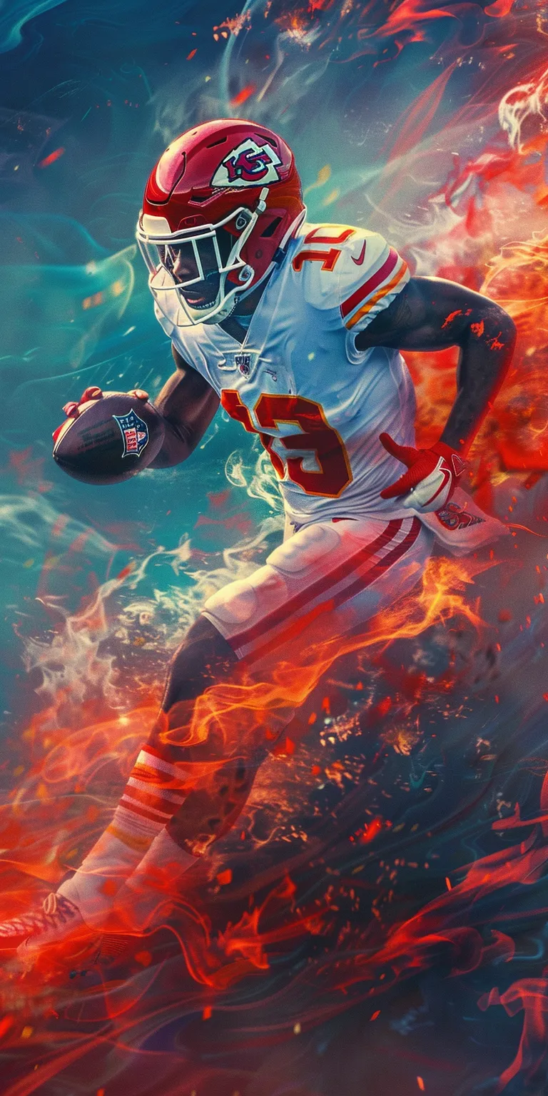 nfl wallpapers mahomes, chiefs, 49ers, nfl, fire