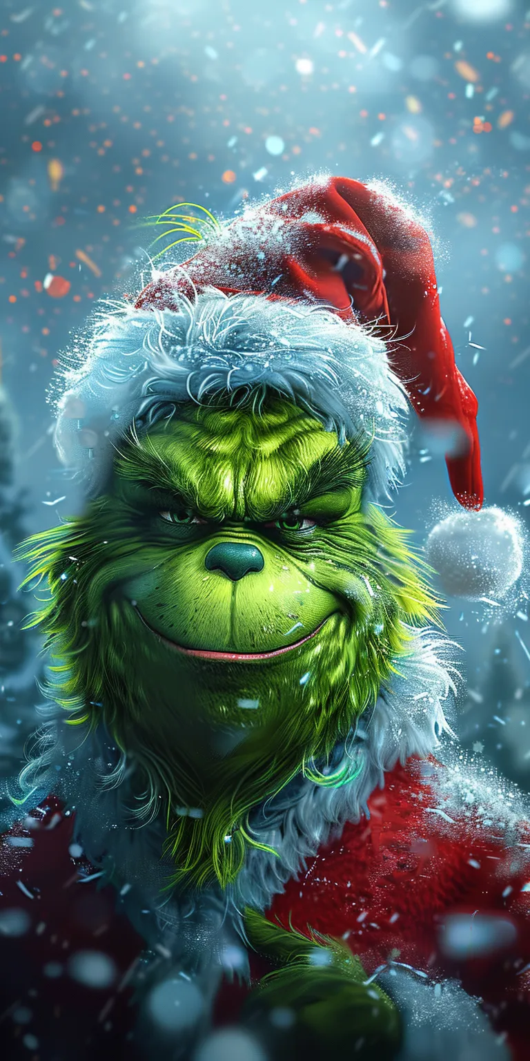 christmas wallpaper iphone grinch, style, 4K  1:2