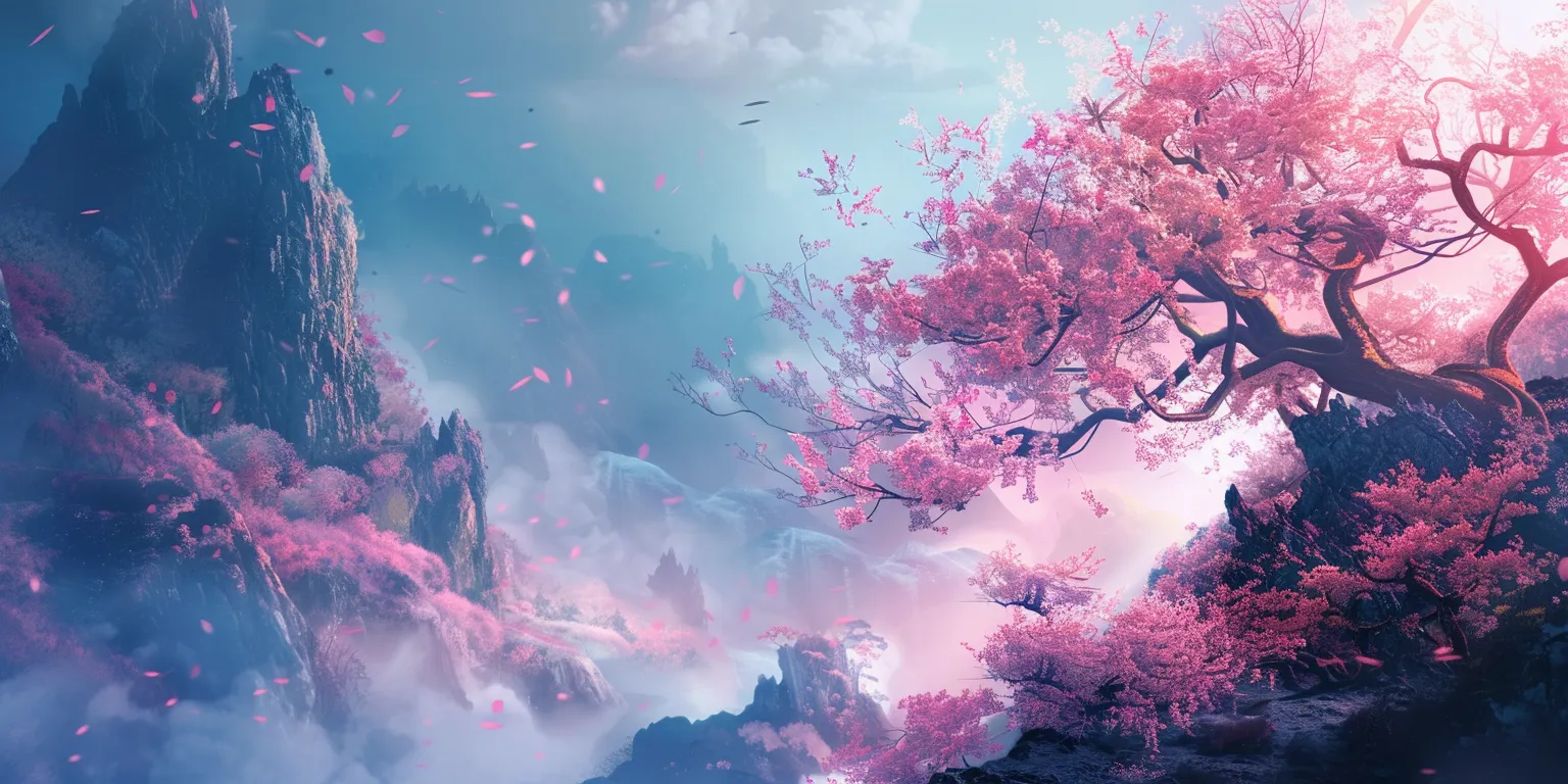 iphone 14 wallpaper 3840x1080, sakura, evergarden, background, blossom