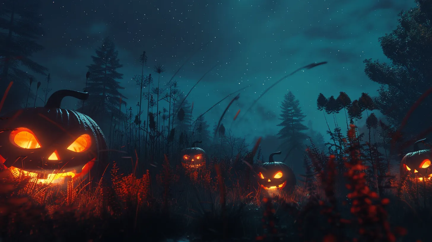 halloween wallpapers aesthetic, wallpaper style, 4K  16:9