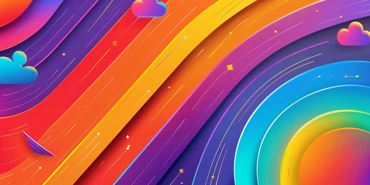 rainbow background, wallpaper style, 4K  2:1