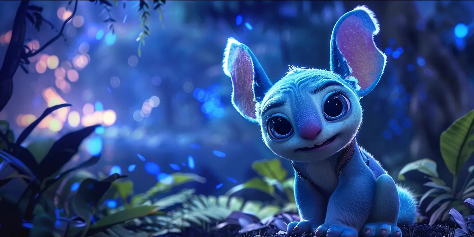 stitch wallpapers cute, wallpaper style, 4K  2:1