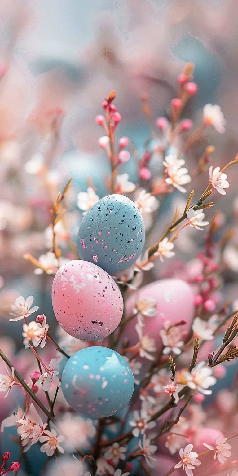 easter wallpaper easter, spring, blossom, floral, wall