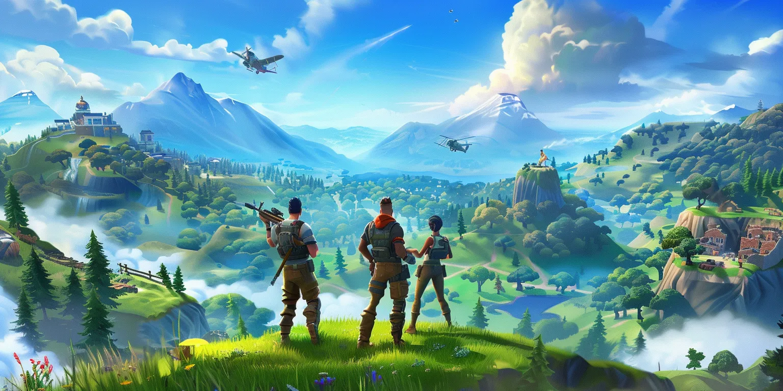 fortnite wallpaper, style, 4K  2:1