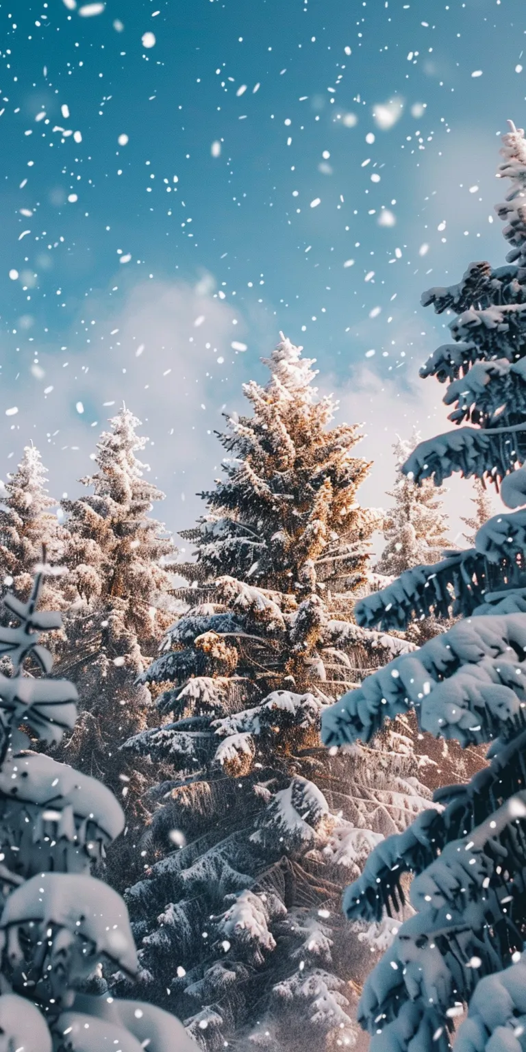 winter background images, wallpaper style, 4K  1:2