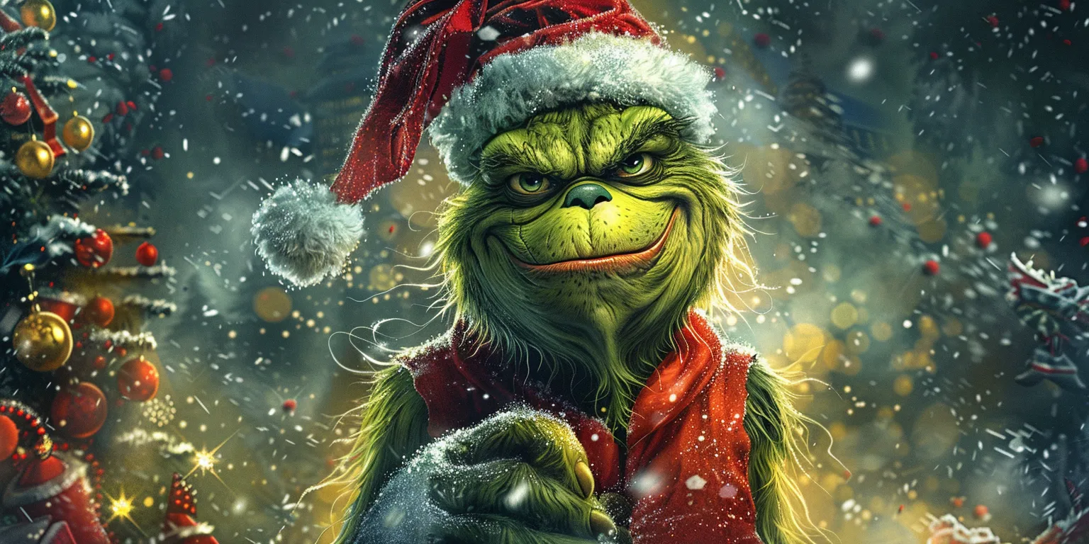 christmas wallpaper iphone grinch, style, 4K  2:1