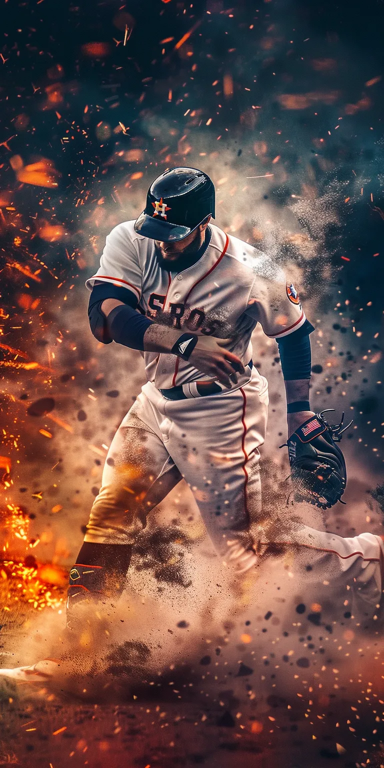 baseball wallpaper astros, style, 4K  1:2