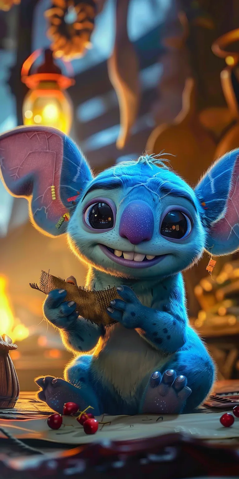 stitch wallpaper for phone, style, 4K  1:2