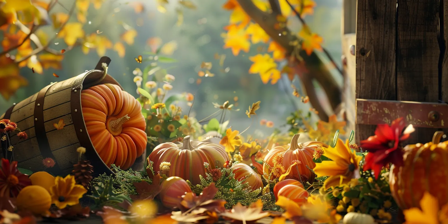 thanksgiving background story, wallpaper style, 4K  2:1