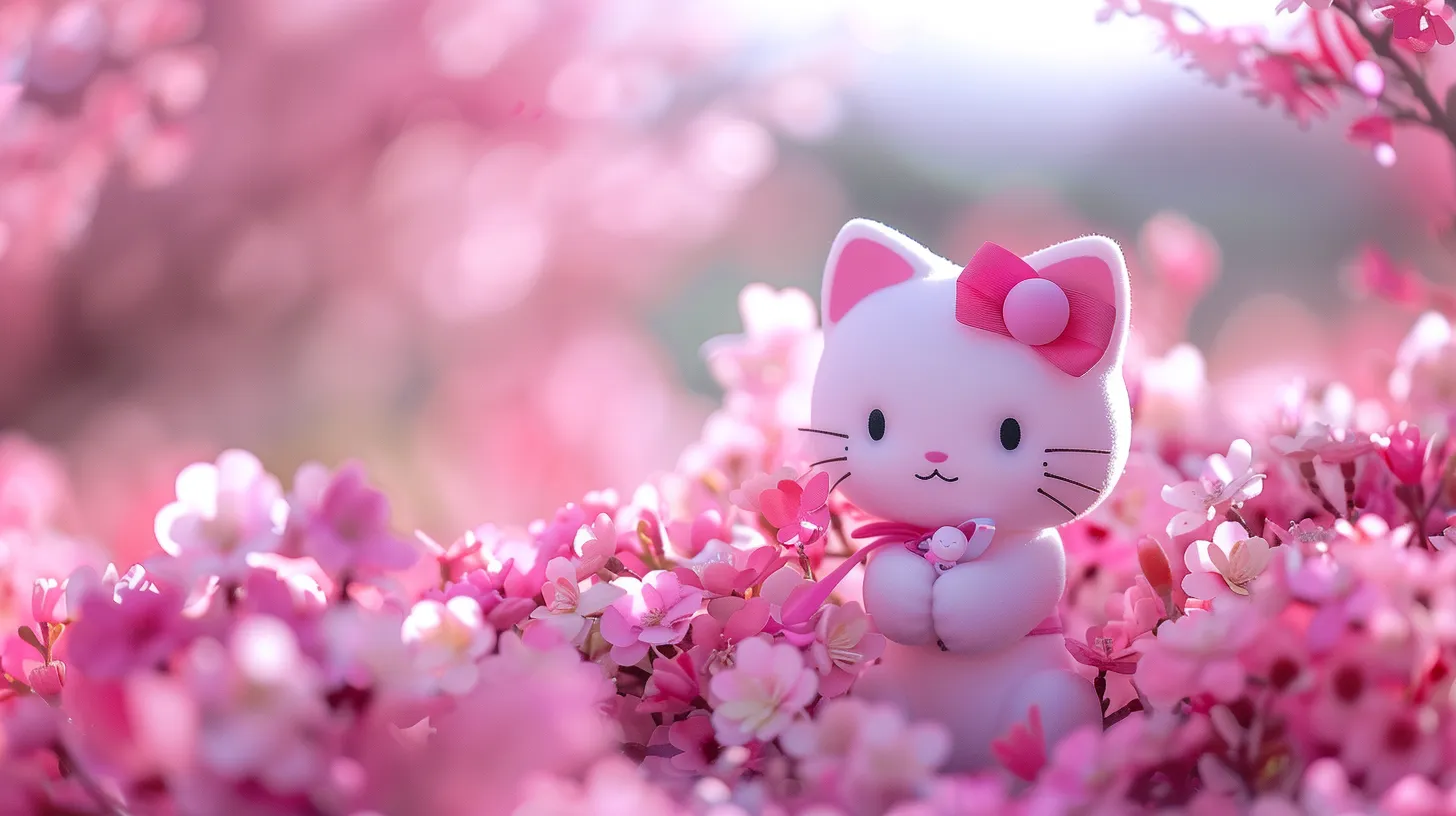 hello kitty wallpaper aesthetic, style, 4K  16:9