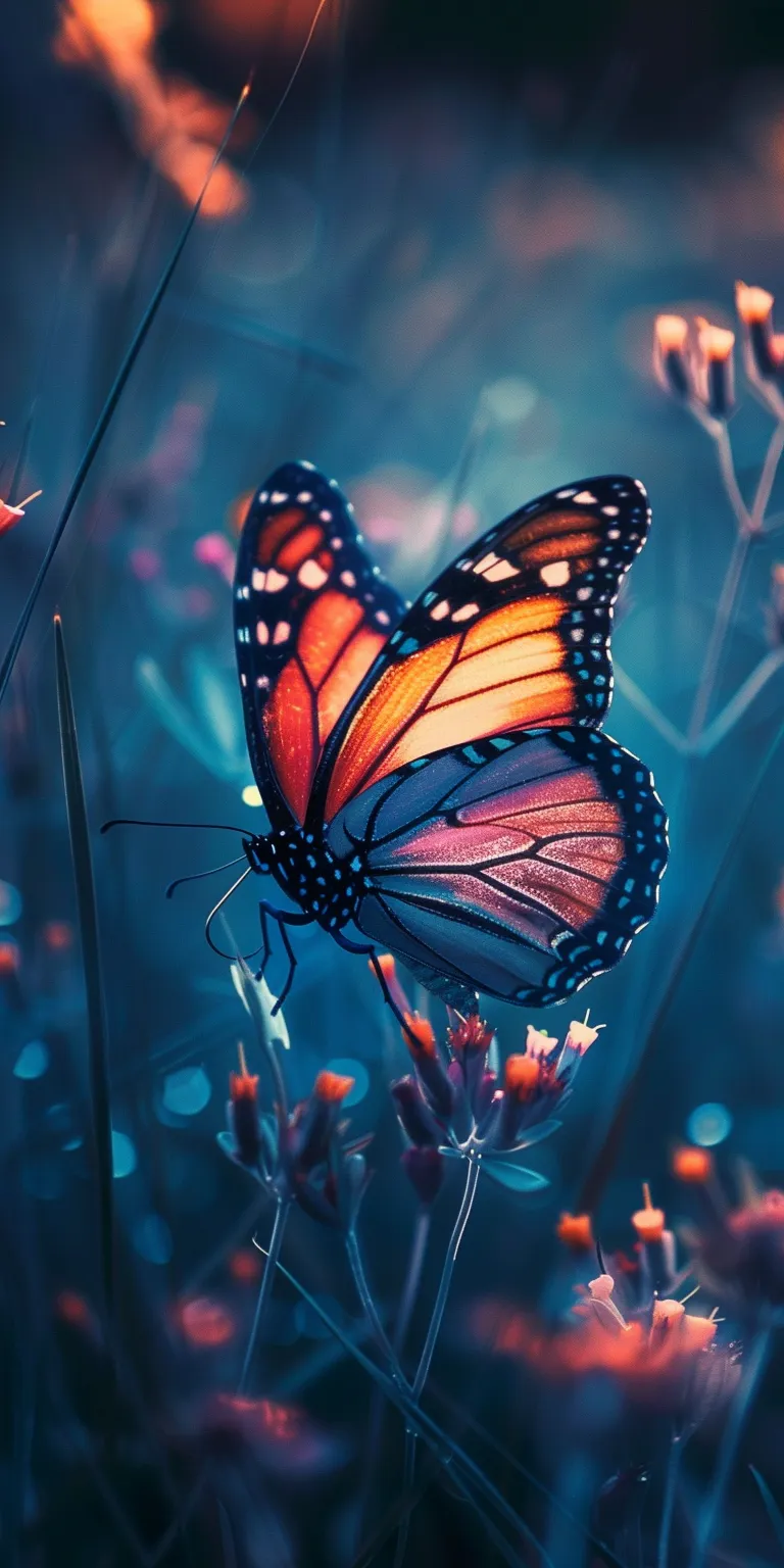 butterfly wallpaper iphone, style, 4K  1:2