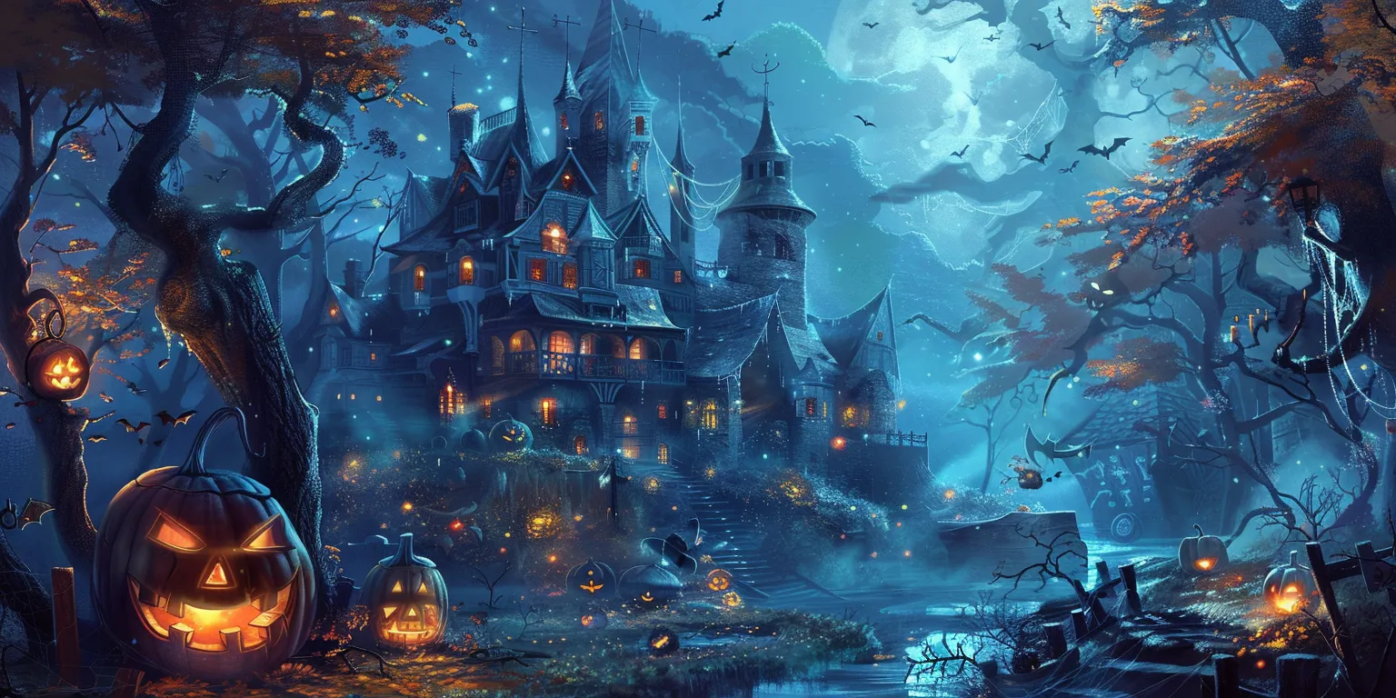 halloween desktop wallpaper 1920x1080, style, 4K  2:1