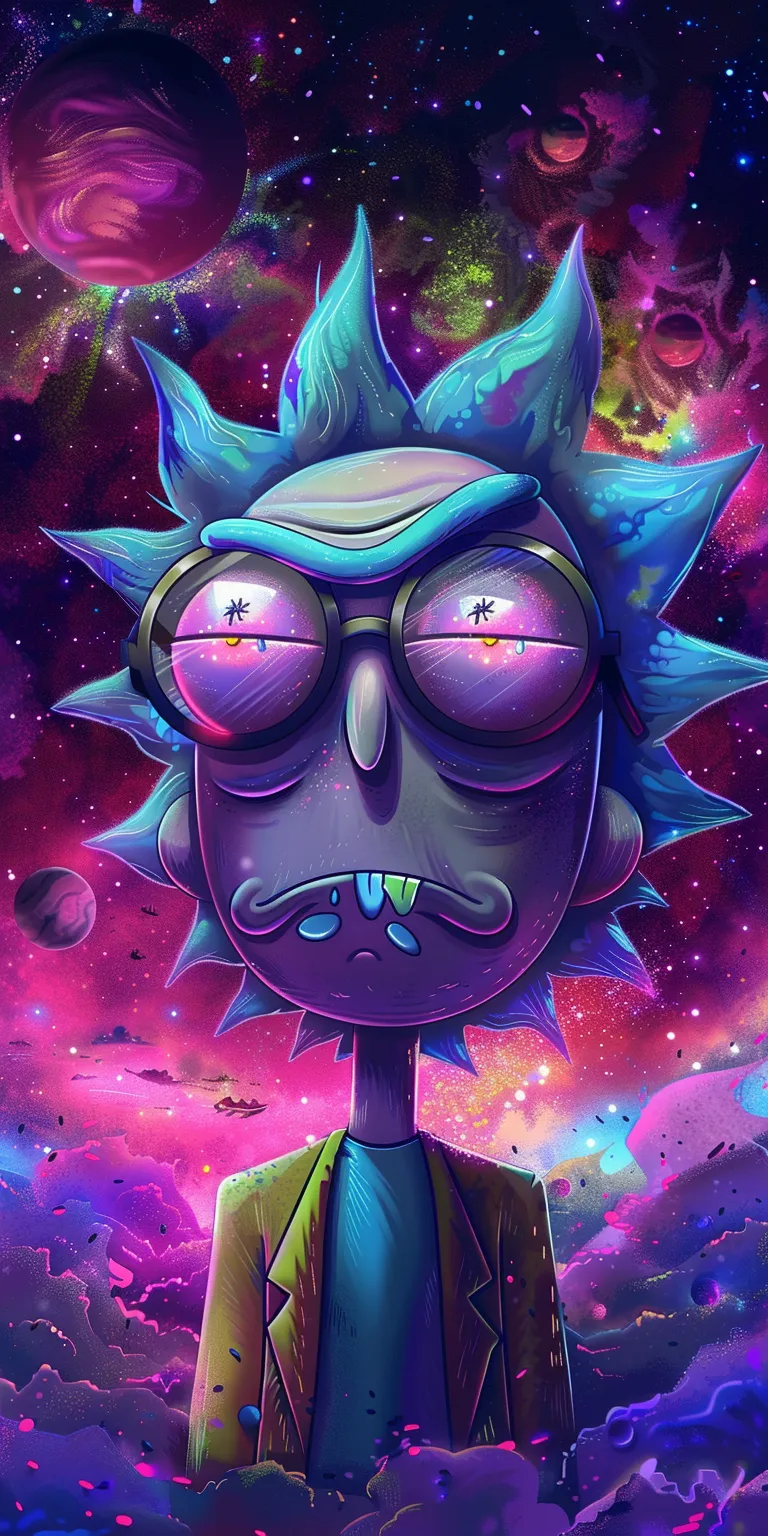 rick and morty wallpaper iphone, style, 4K  1:2