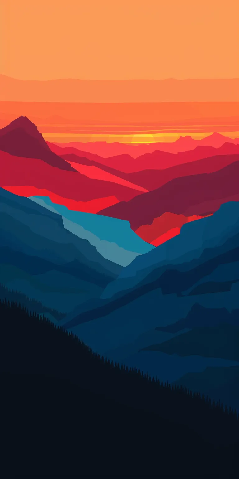 minimalist wallpaper mountain, firewatch, 3840x1080, 1080x1920, montana