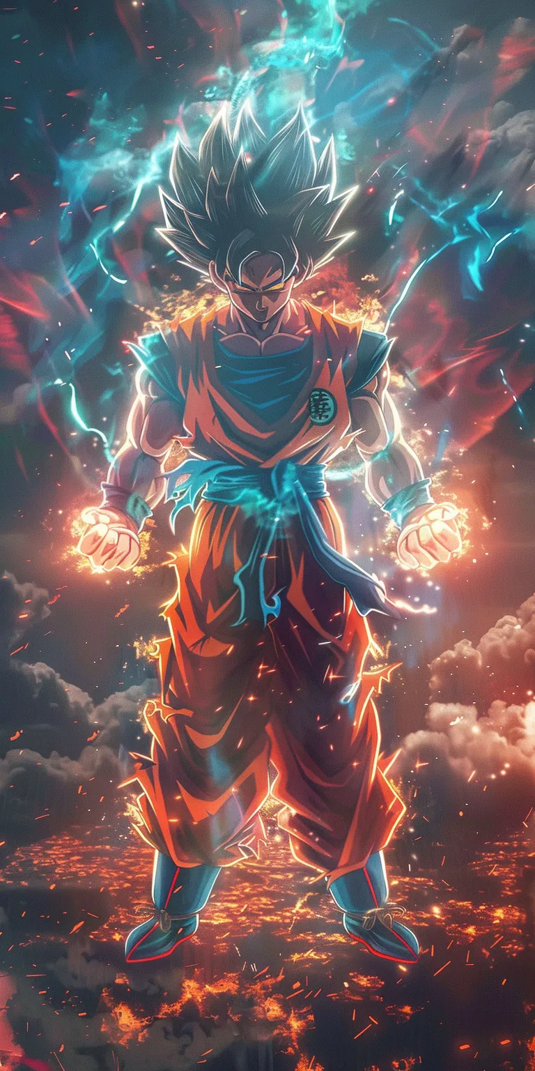 goku wallpapers 4k, wallpaper style, 4K  1:2