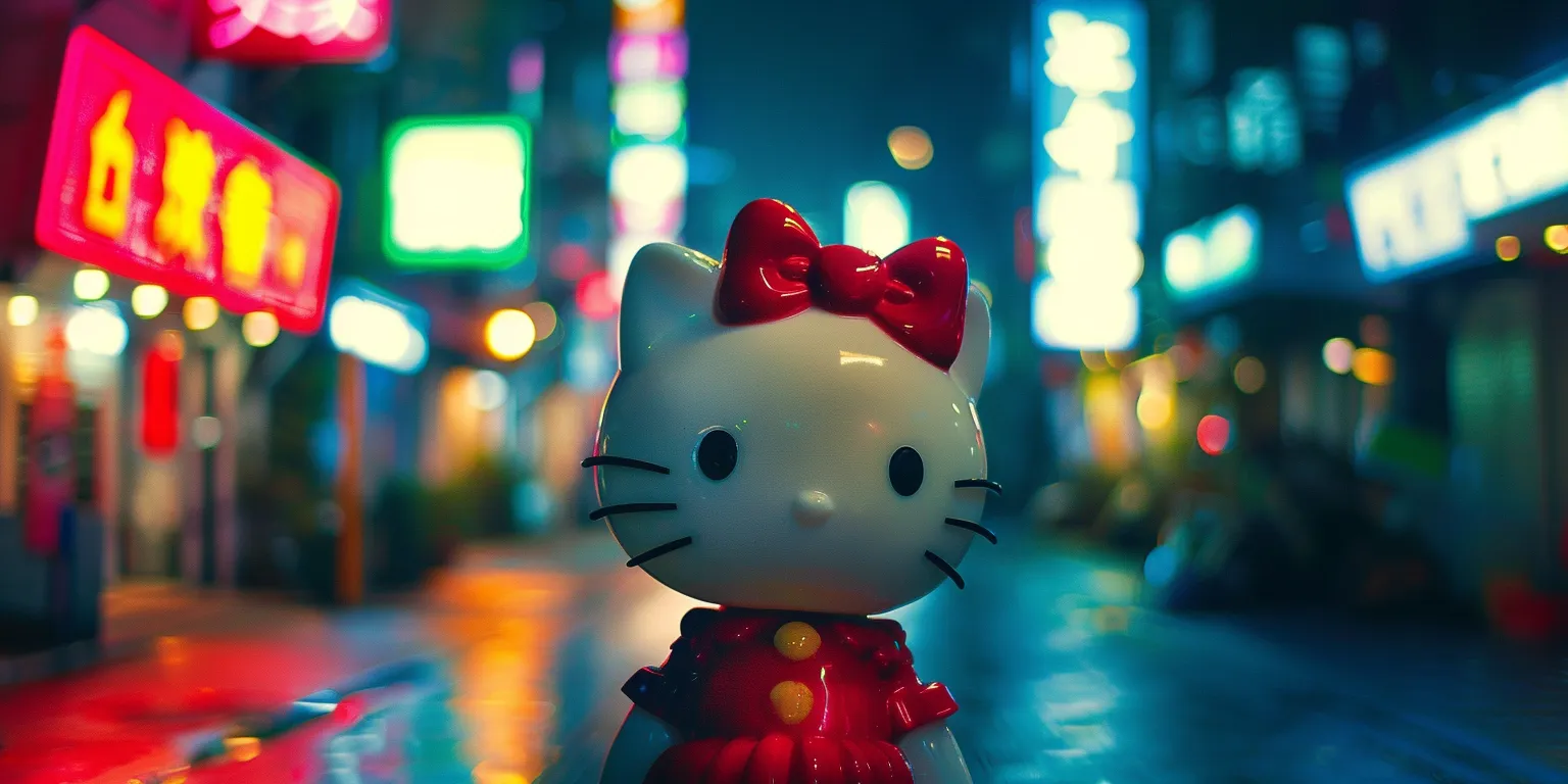 hello kitty background story, wallpaper style, 4K  2:1