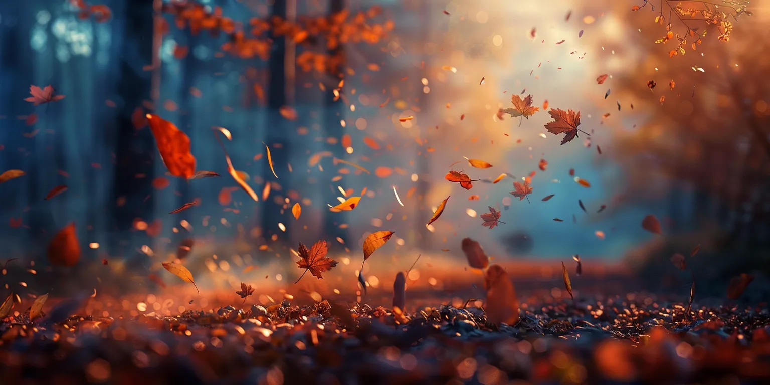 fall background, wallpaper style, 4K  2:1