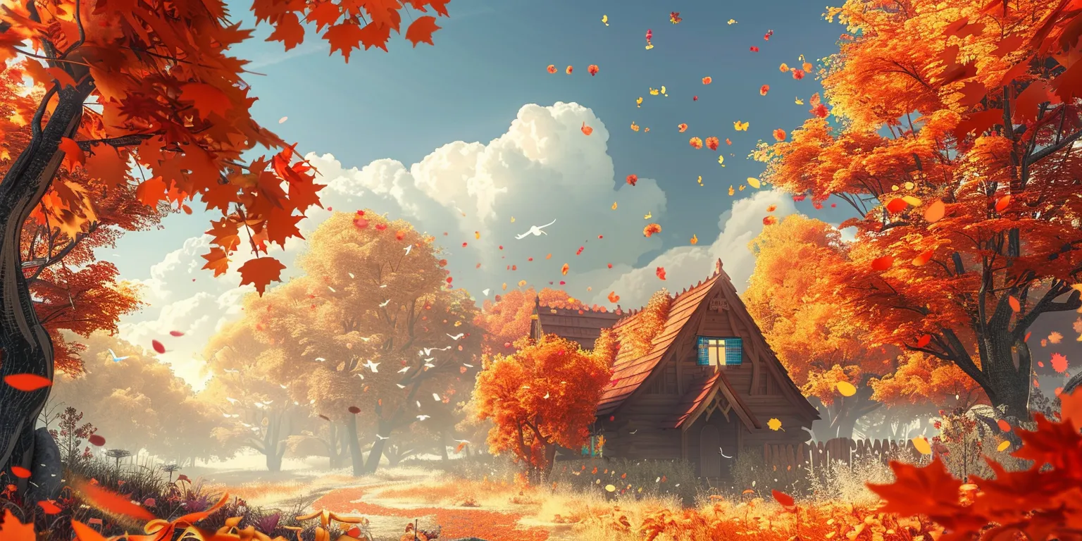 cute fall wallpaper laptop, style, 4K  2:1