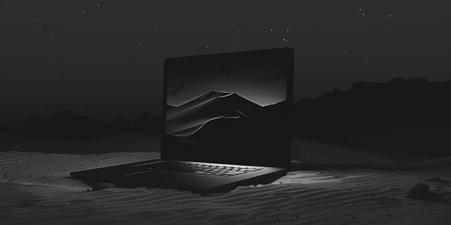 black aesthetic wallpaper laptop, style, 4K  2:1