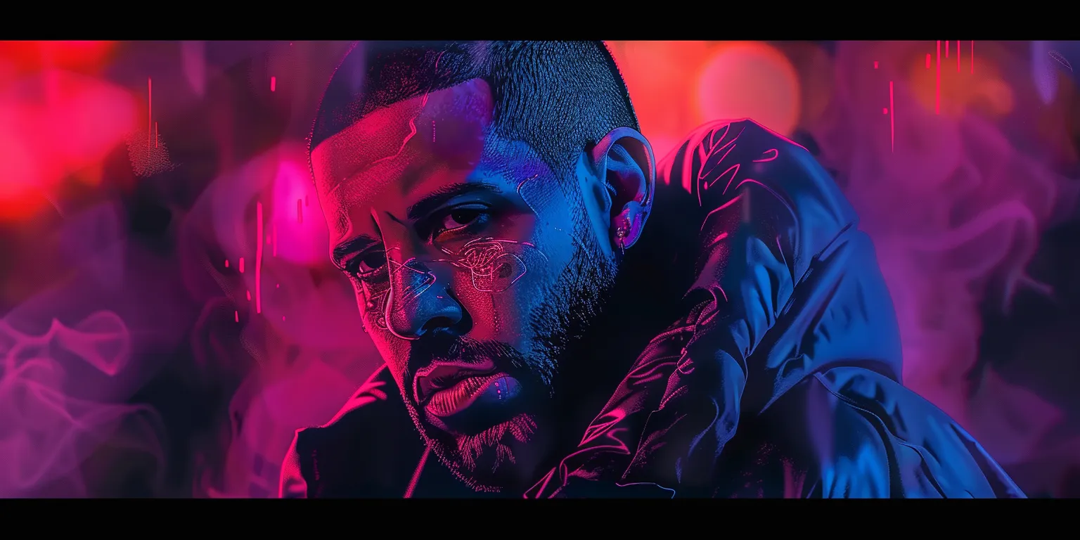 drake wallpaper, wallpaper style, 4K  2:1