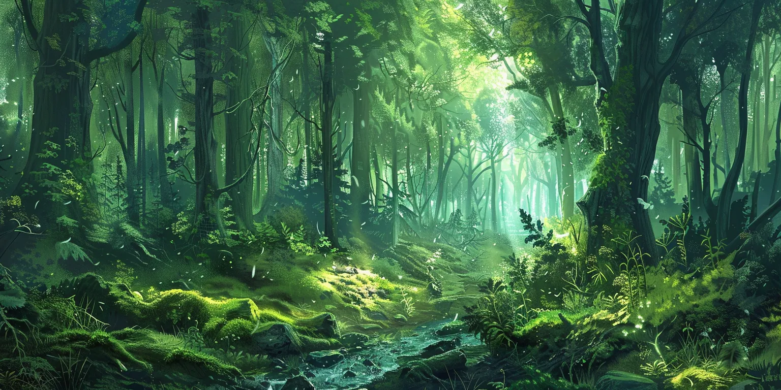forest wallpaper patrol, forest, green, wall, 3840x1080