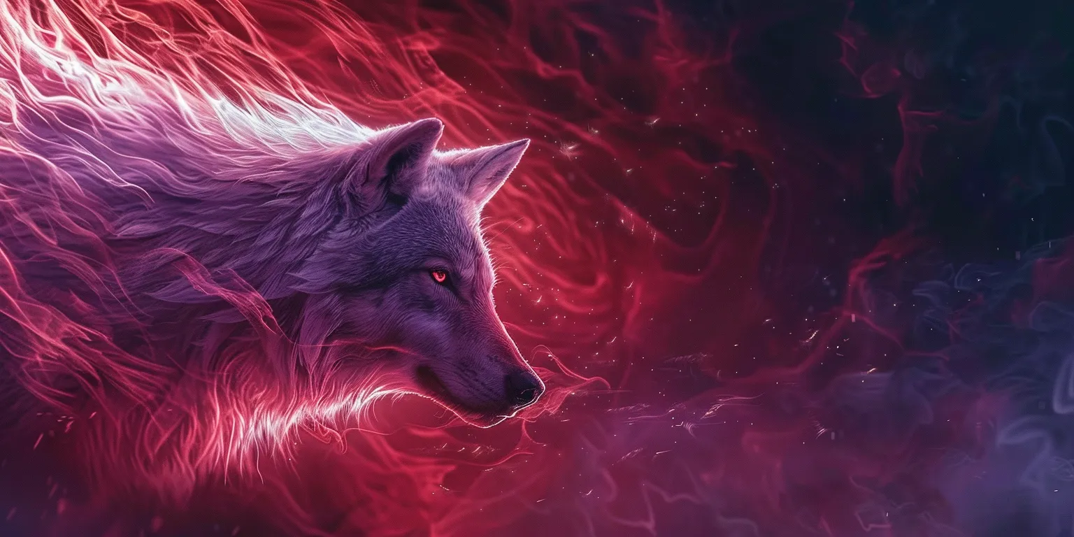 wolf wallpaper wolf, wall, fox, 3840x1080, inuyasha