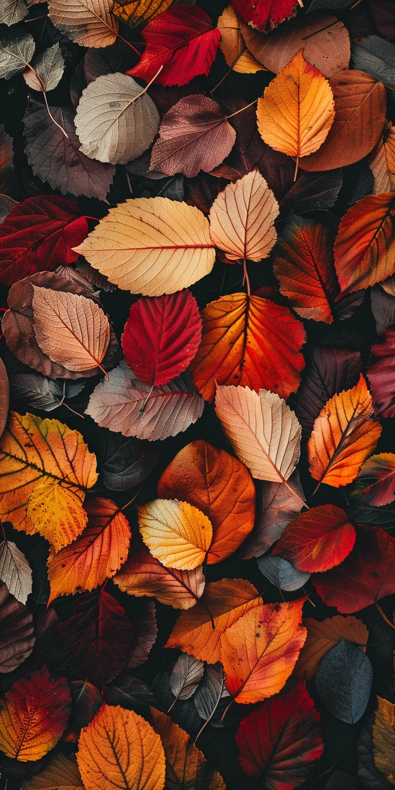 fall wallpaper iphone collage, style, 4K  1:2