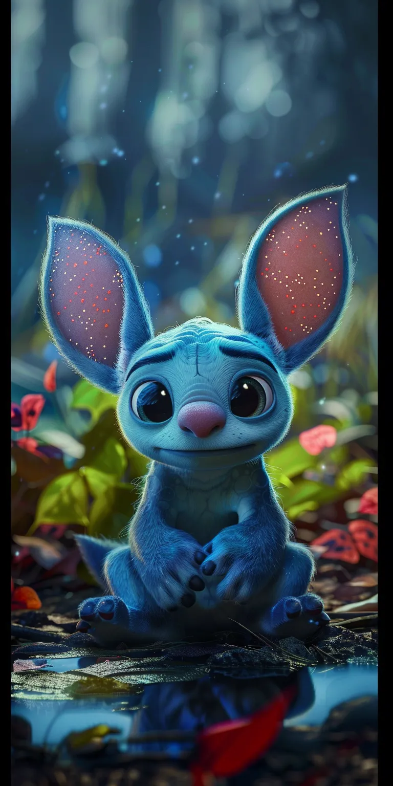 stitch backgrounds for your phone, wallpaper style, 4K  1:2