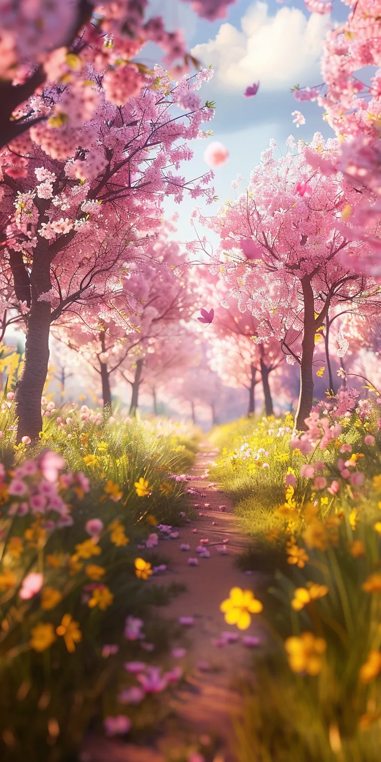spring wallpapers, wallpaper style, 4K  1:2