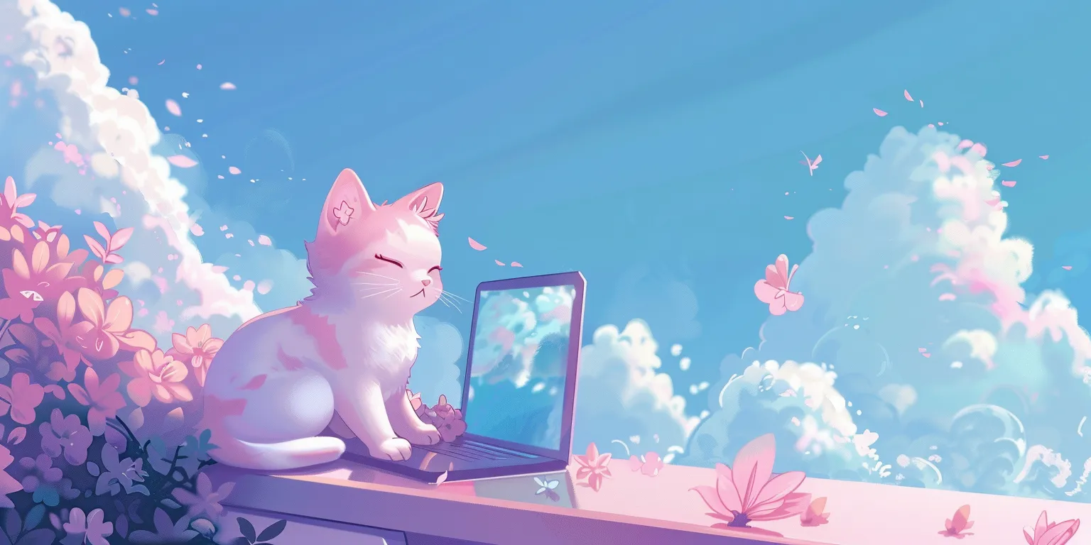 kawaii wallpaper laptop, style, 4K  2:1