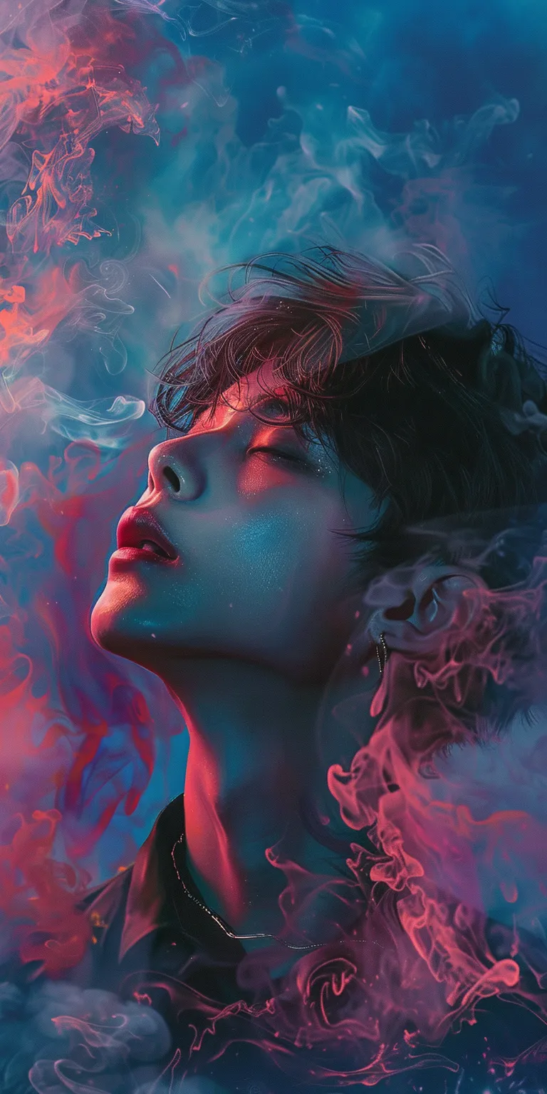 jjk wallpapers aura, smoke, dye, cover, psychedelic