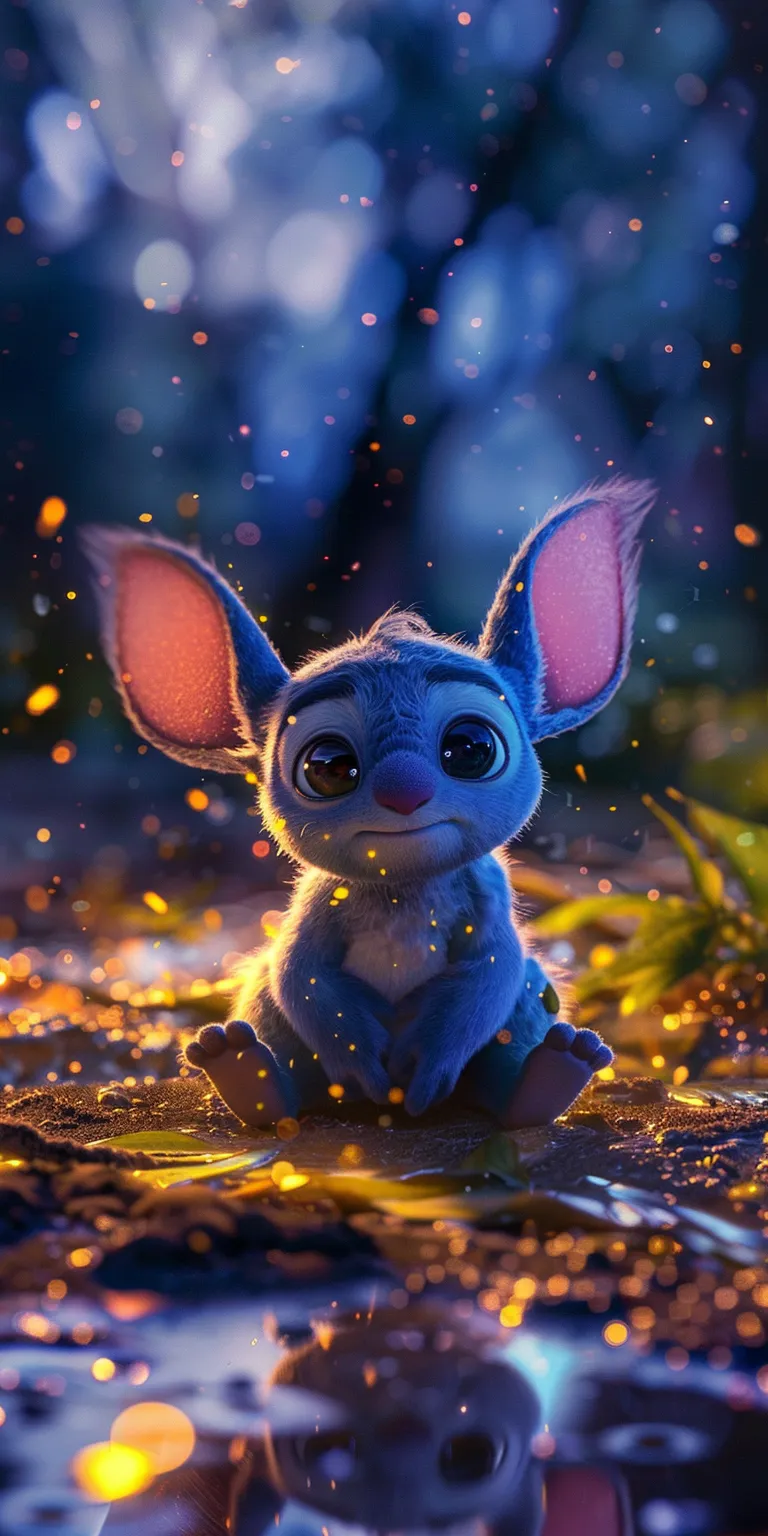 cute stitch wallpapers for computer, wallpaper style, 4K  1:2