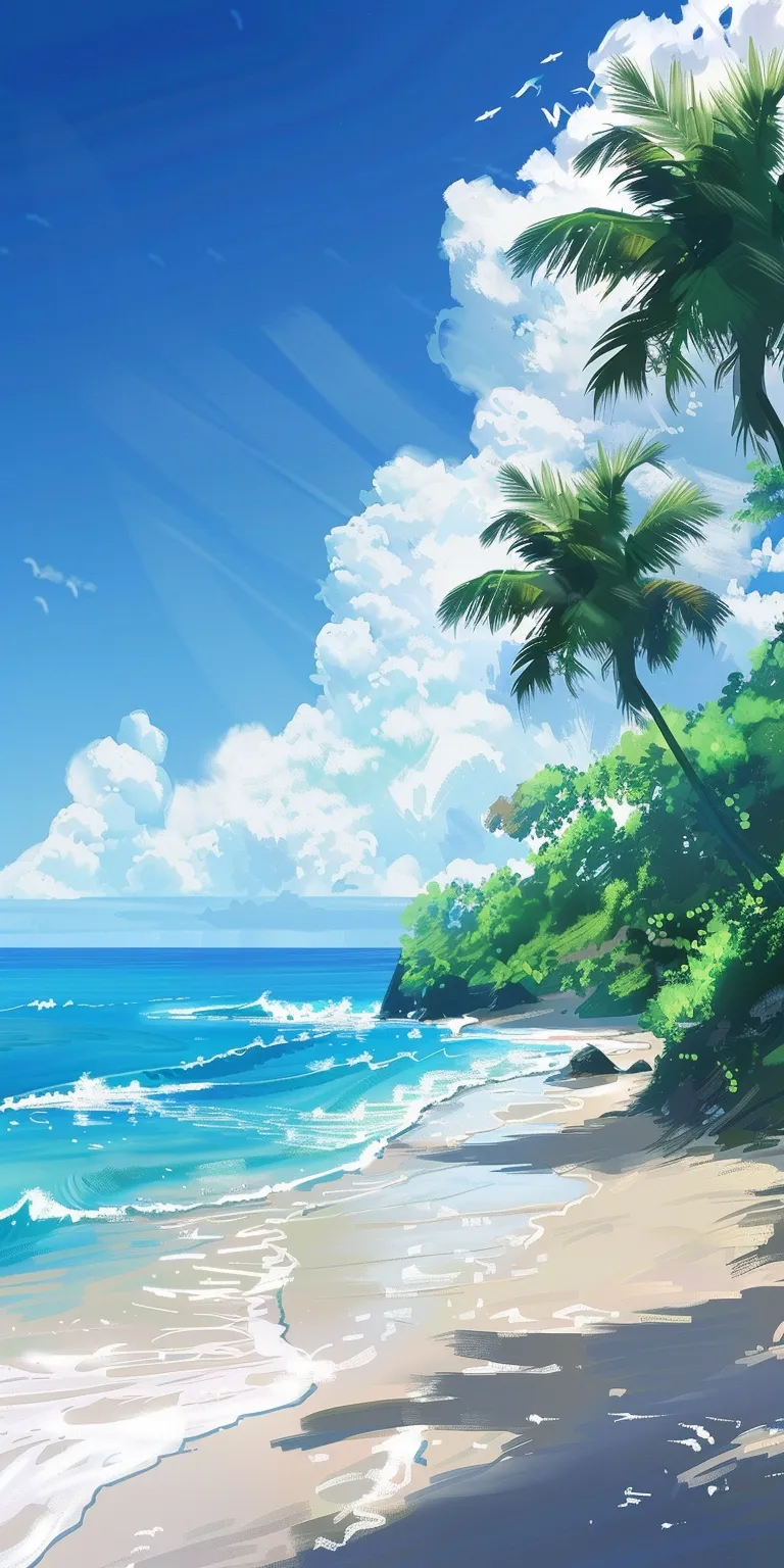 summer backgrounds for computer, wallpaper style, 4K  1:2