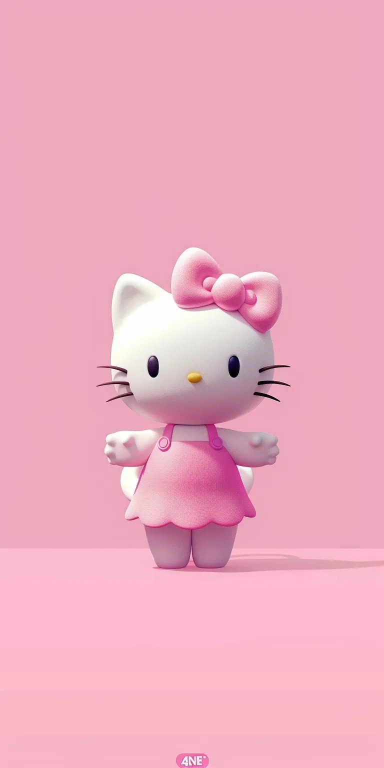 hello kitty background, wallpaper style, 4K  1:2