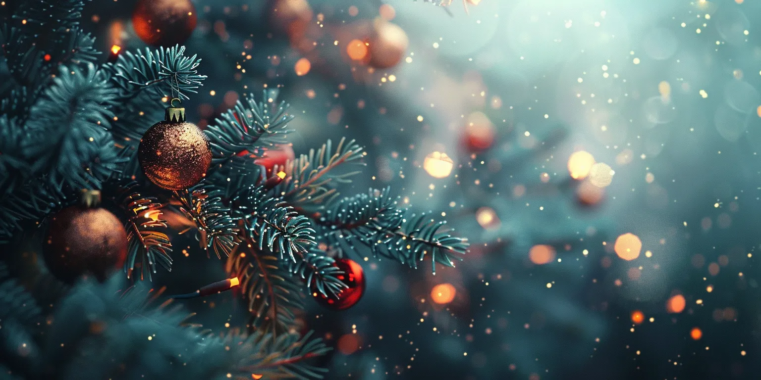 christmas background, wallpaper style, 4K  2:1