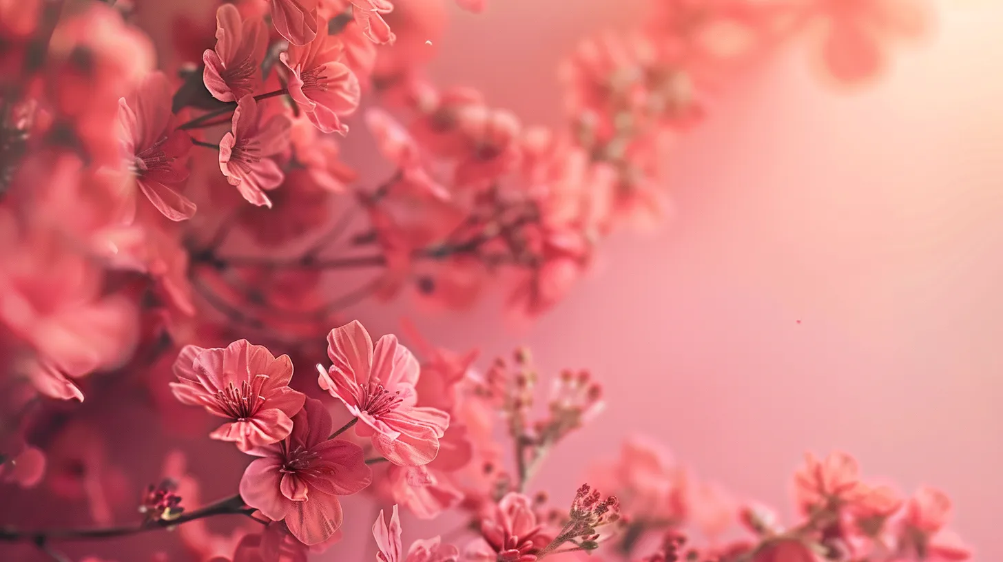 pink background, wallpaper style, 4K  16:9